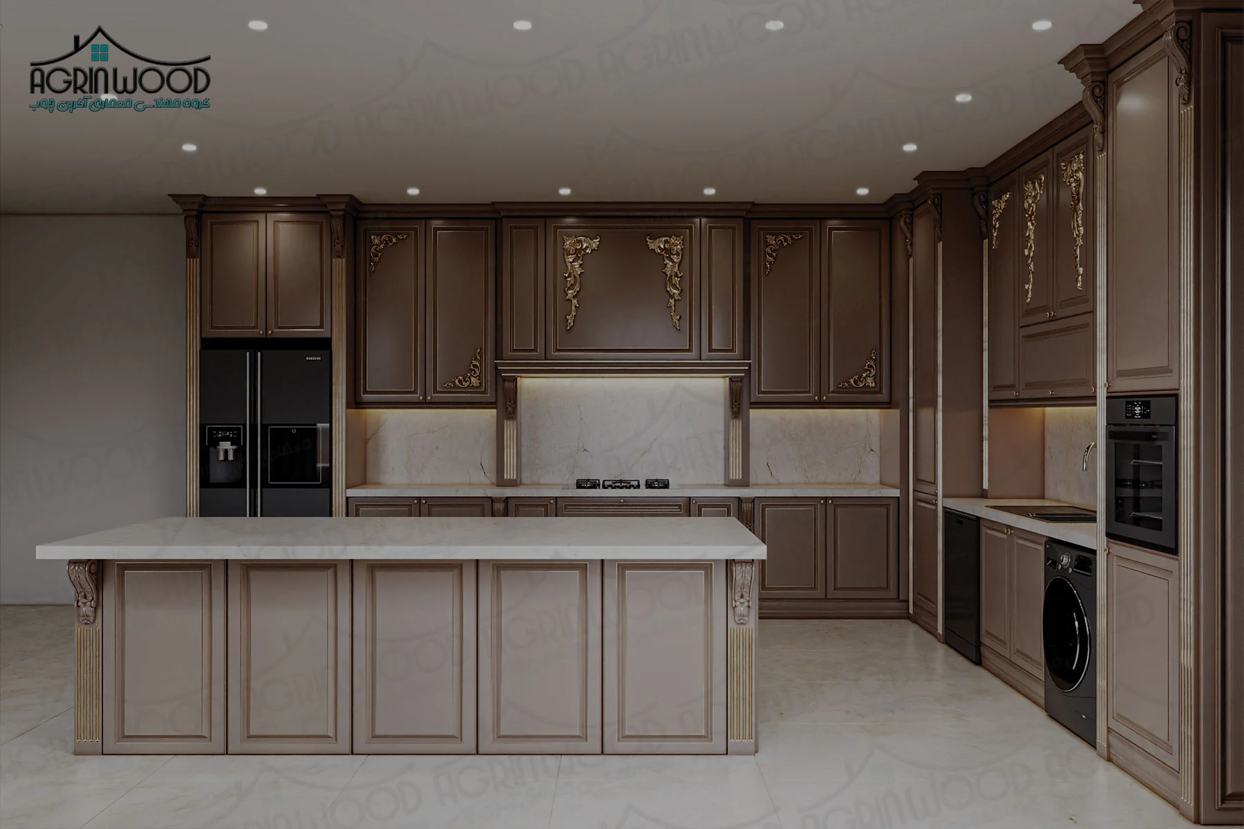 مدل ویژه کابینت روکش چوب