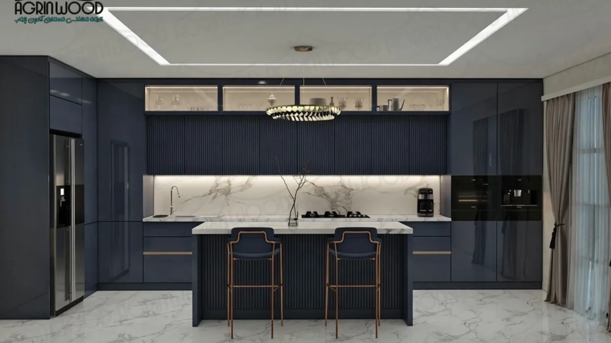 کابینت ملامینه سرمه ای