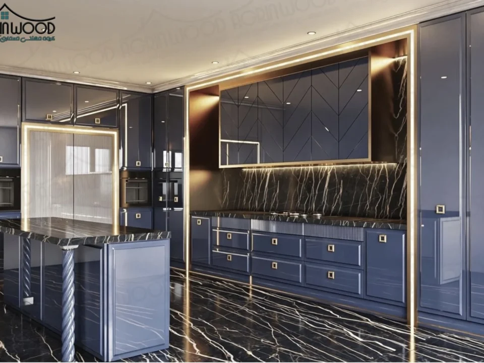 کابینت انزو سرمه ای