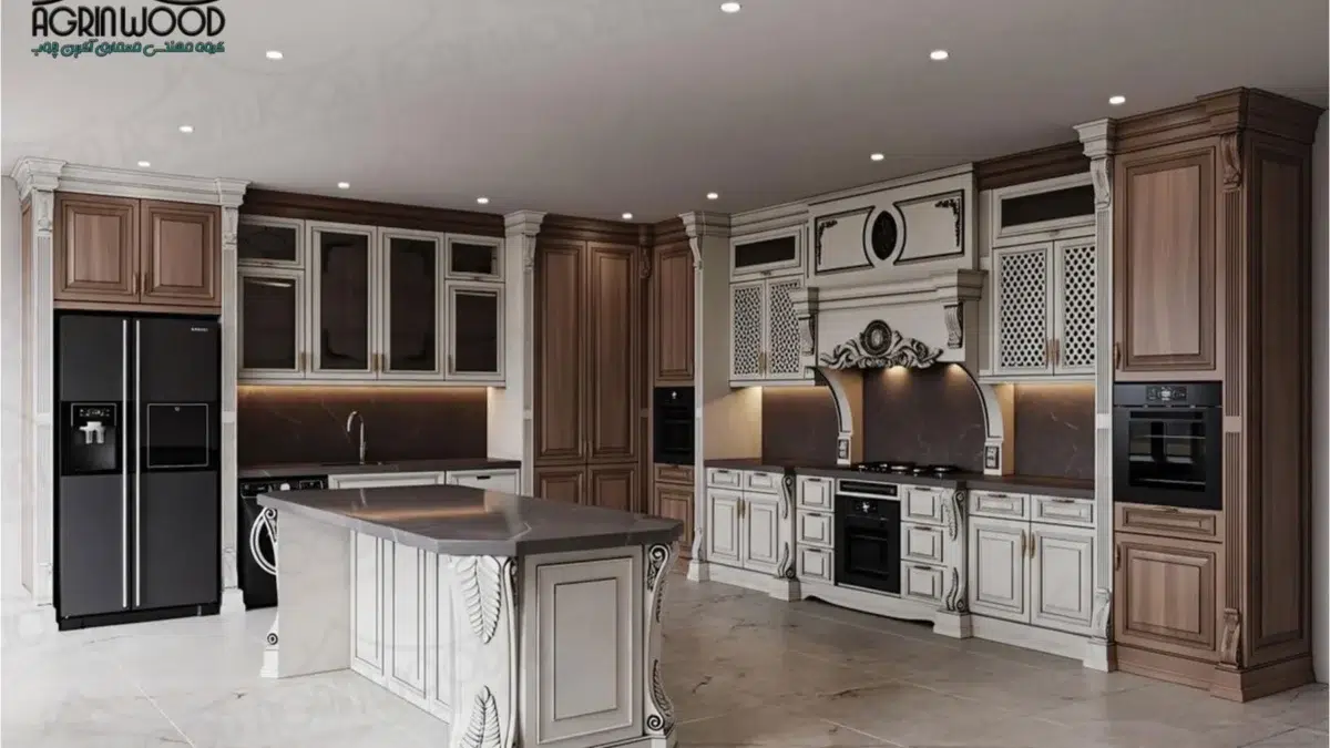 خلاقیت در کابینت روکش چوب