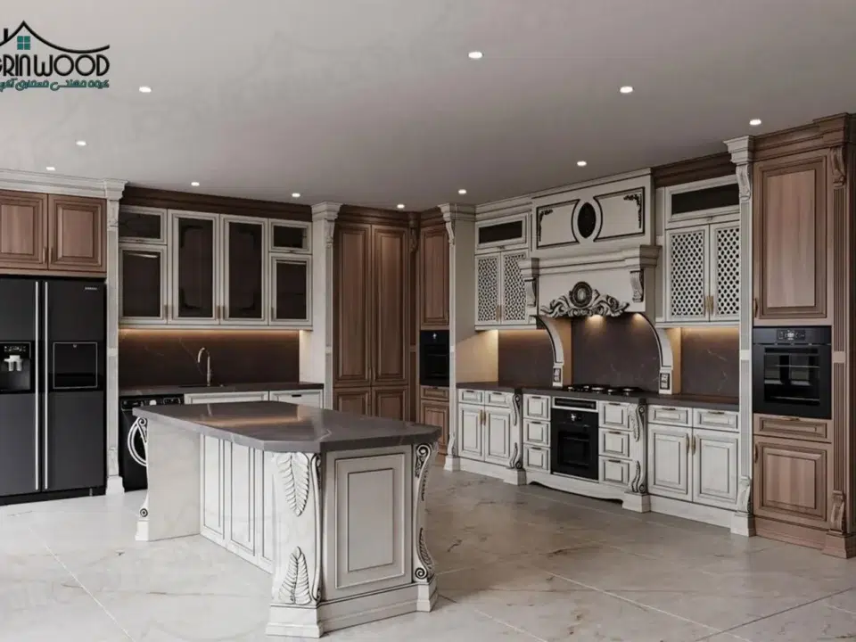 خلاقیت در کابینت روکش چوب