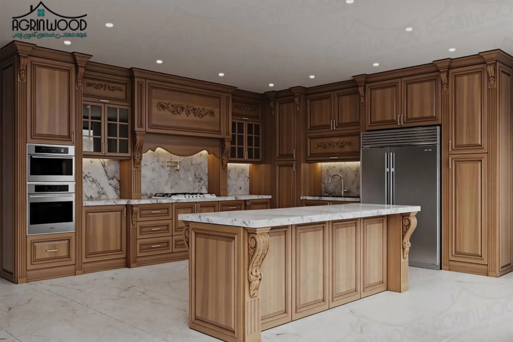 نوآوری جدید کابینت روکش چوب