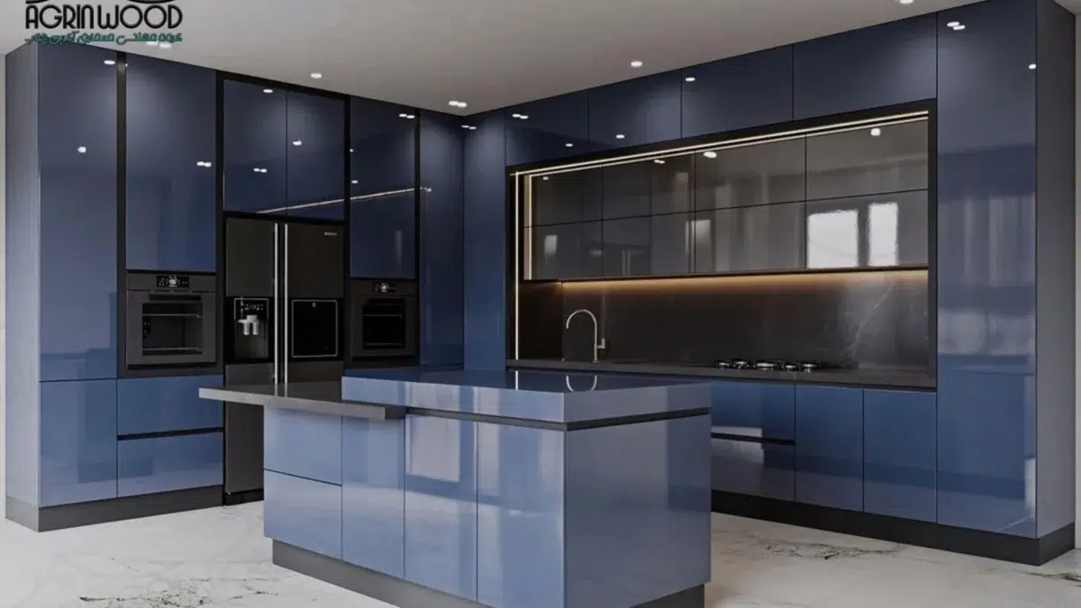 کابینت های گلاس سرمه ای