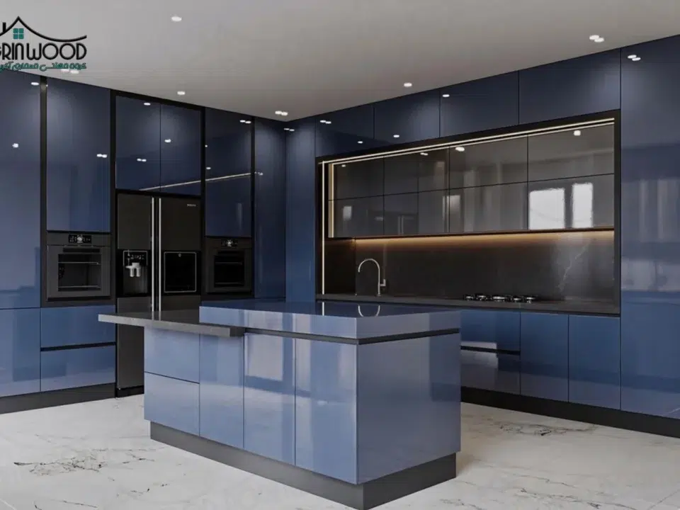 کابینت های گلاس سرمه ای