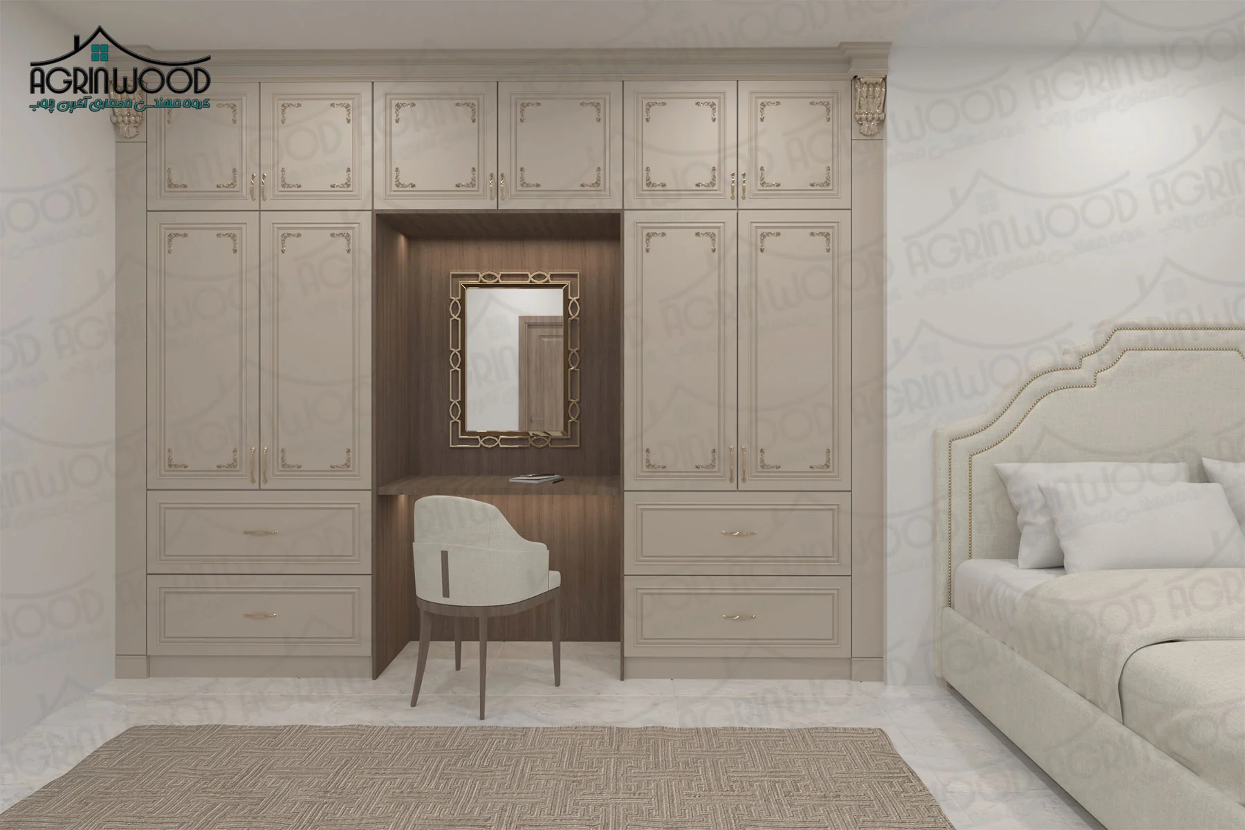 مدل کمد دیواری کلاسیک مدل کمد دیواری کلاسیک