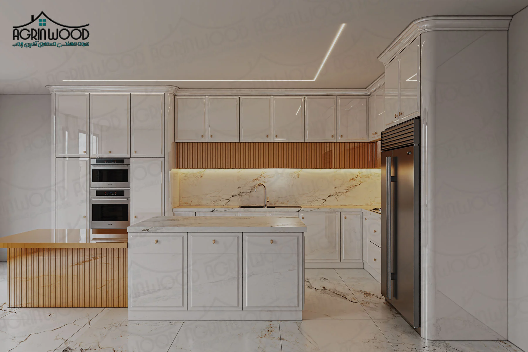 تأثیر کابینت روشن در دلباز شدن فضا تأثیر کابینت روشن در دلباز شدن فضا