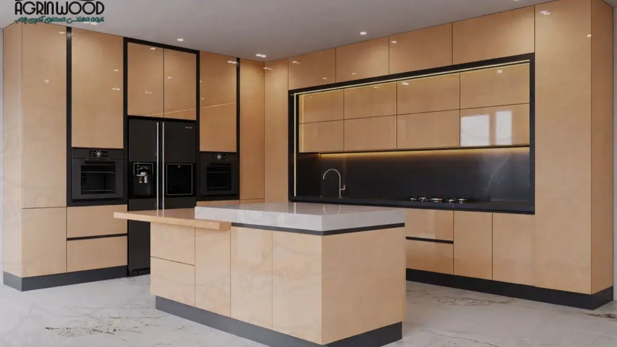 کابینت ملامینه نارنجی