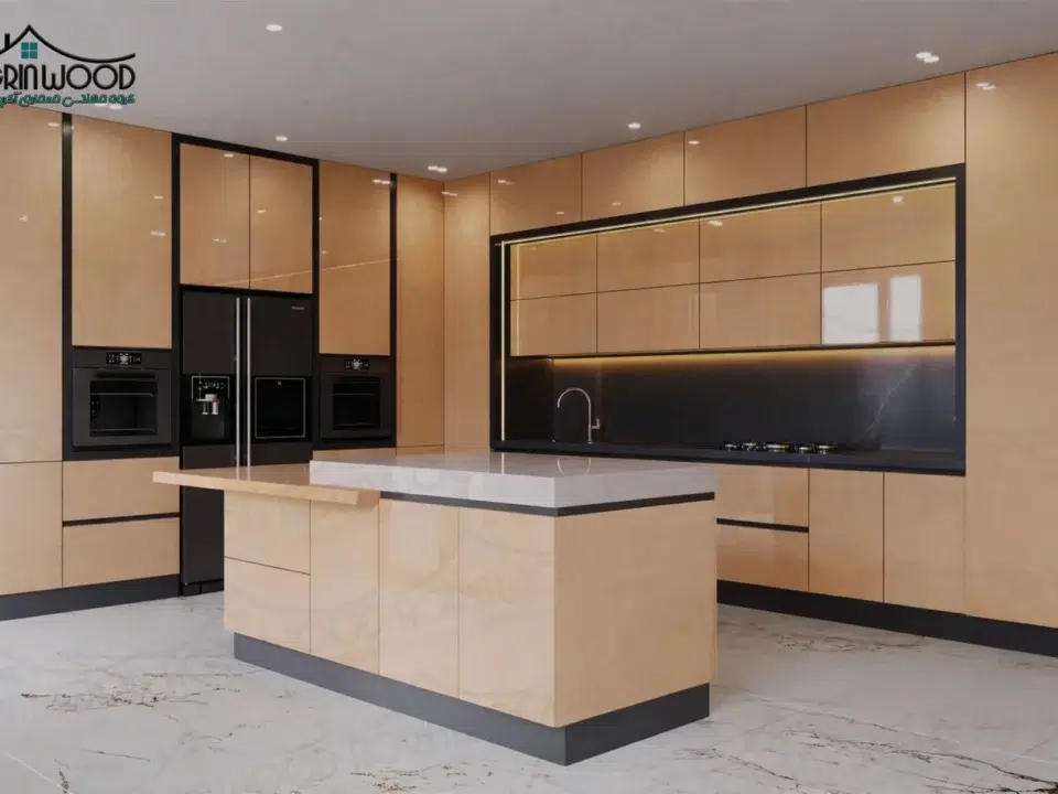 کابینت ملامینه نارنجی