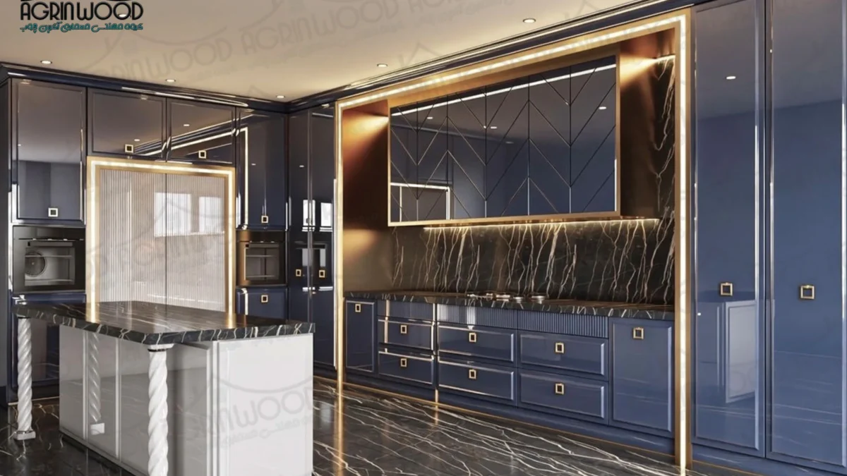 نقش نورپردازی در جلوه کابینت آشپزخانه