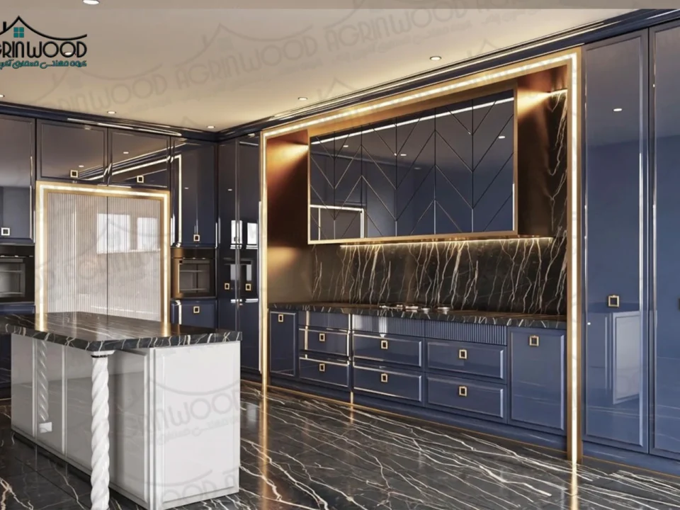 نقش نورپردازی در جلوه کابینت آشپزخانه