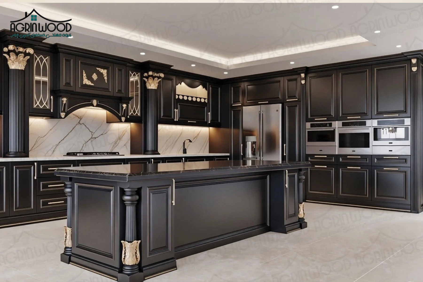 کابینت تیره مناسب چه آشپزخانه هایی است